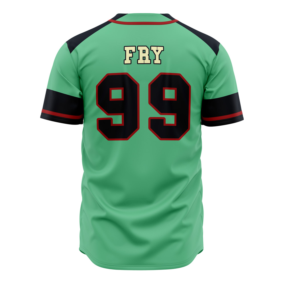 Alternative view of Planet Express Futurama Custom Baseball Jersey - Otaku Hall