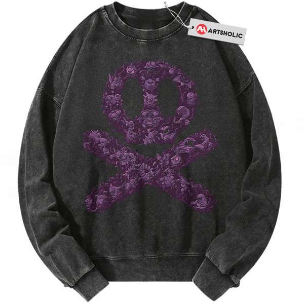 Poison-Type Pokemon Sweatshirt, Anime Sweatshirt, Vintage Sweatshirt