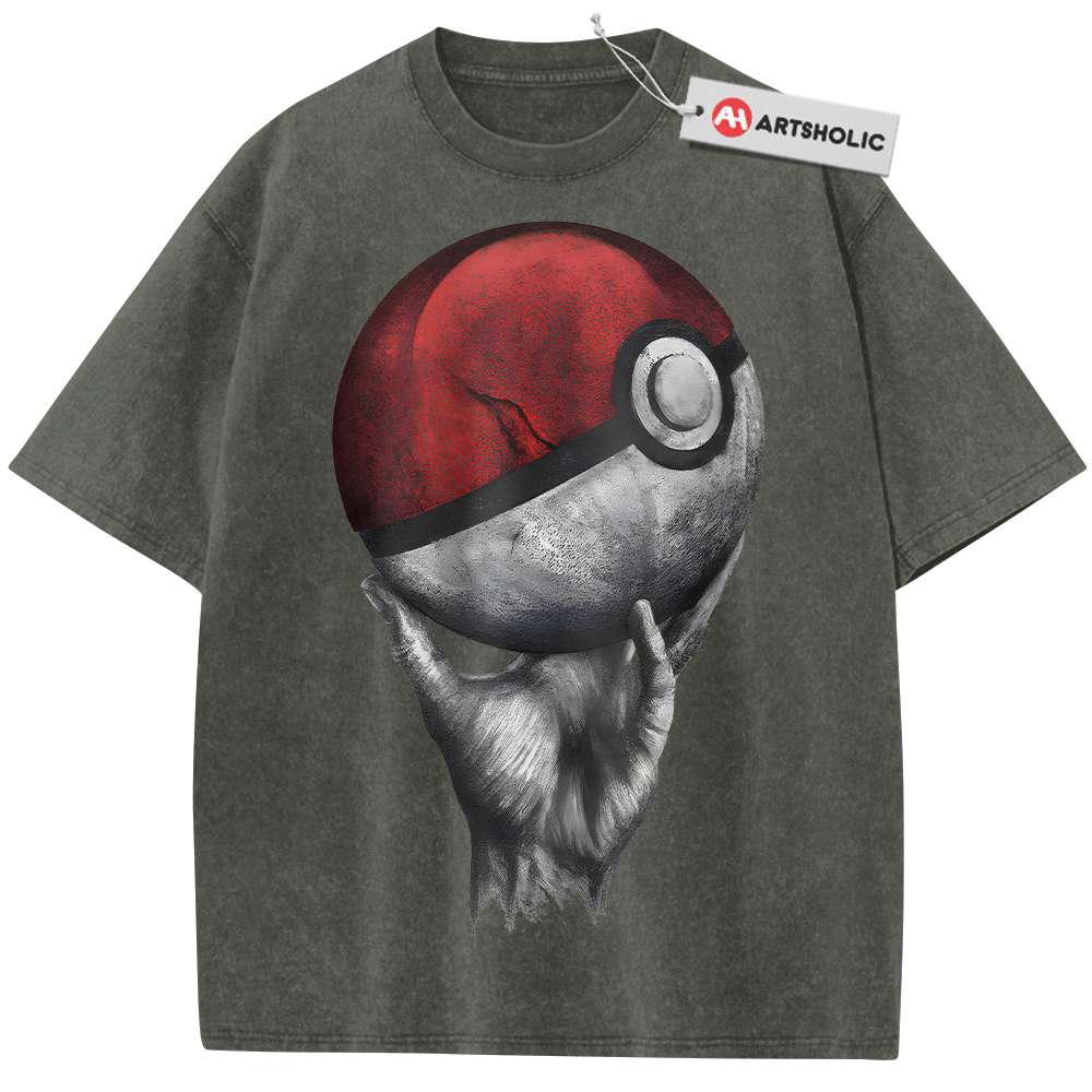 Alternative view of Poke Ball Shirt, Pokemon shirt, Anime Shirt, Vintage T-Shirt