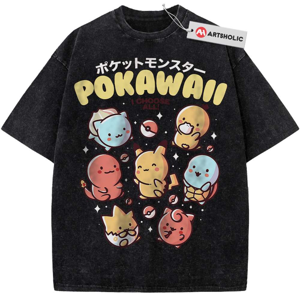 Alternative view of Pokemon shirt, Anime Shirt, Vintage Tee
