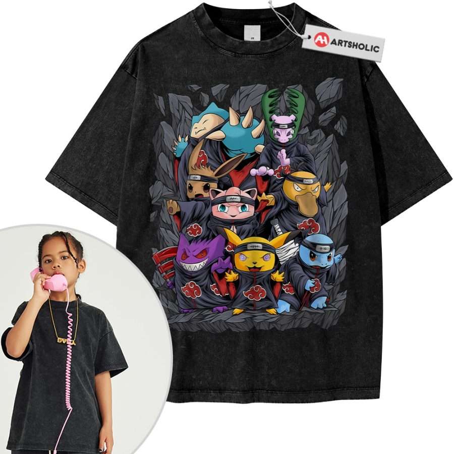 Alternative view of Pokemon Shirt For Kids, Anime Shirt For Kids, Vintage Tee For Kids