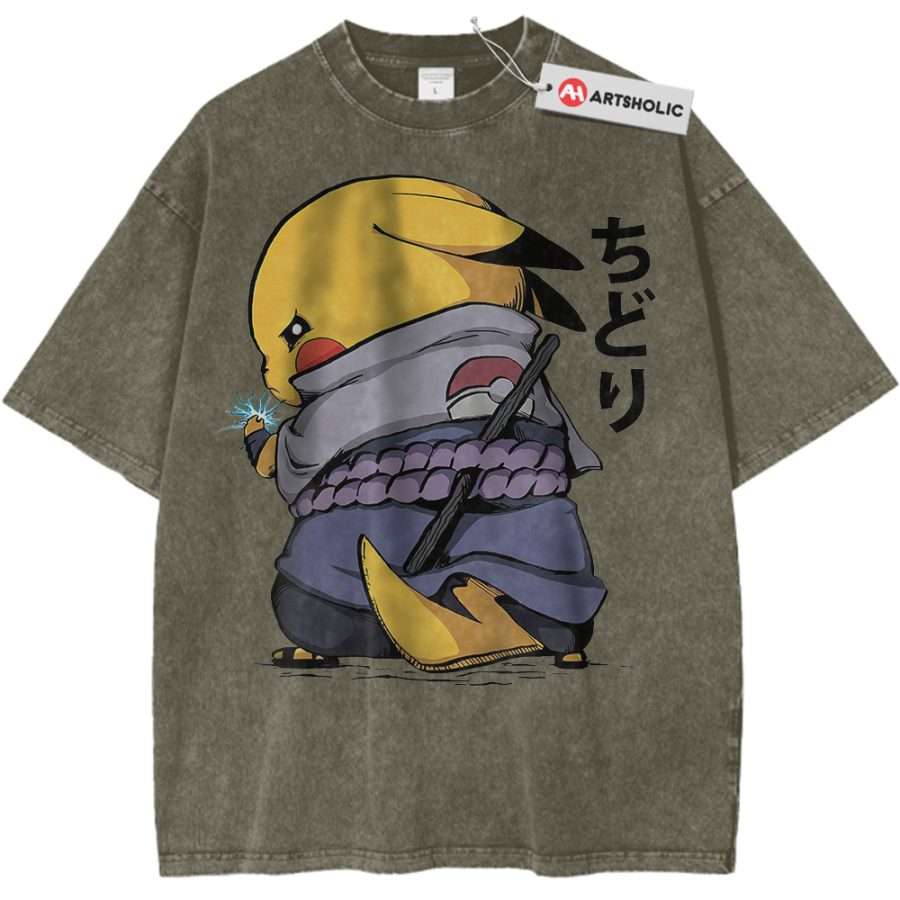 Alternative view of Pokemon shirt, Pikachu Shirt, Anime Shirt, Vintage Tee