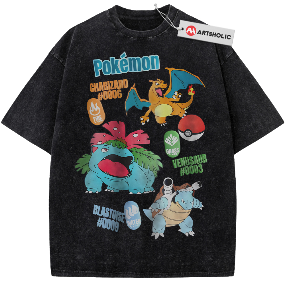 Alternative view of Pokemon Shirt, PKM Shirt, Anime Shirt, Vintage T-Shirt