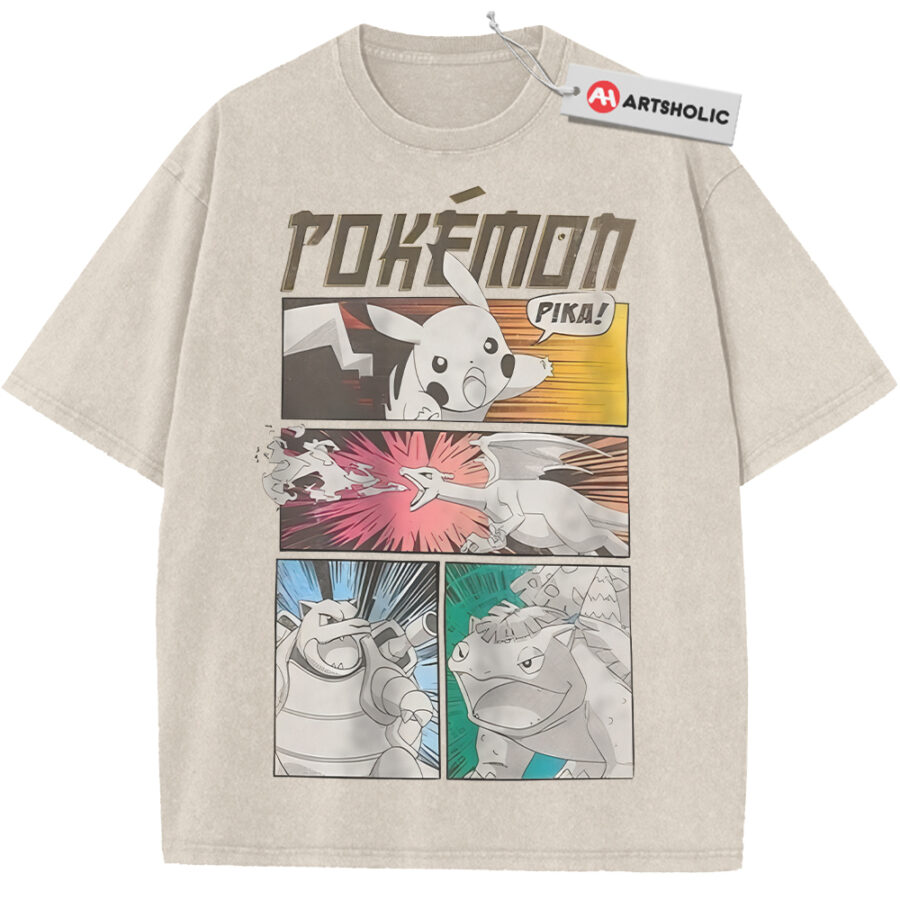 Alternative view of Pokemon Shirt, PKM Shirt, Anime Shirt, Vintage T-Shirt