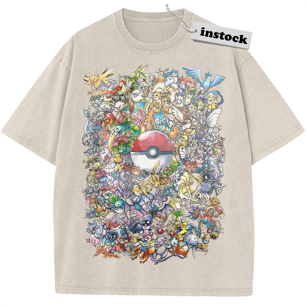 Pokemon Shirt, PKM Shirt, Anime Shirt, Vintage Tee