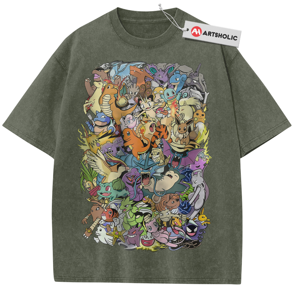 Alternative view of Pokemon Shirt, PKM Shirt, Anime Shirt, Vintage Tee