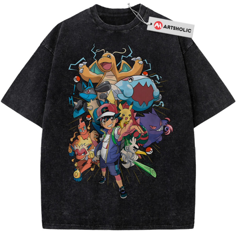 Alternative view of Pokemon Shirt, PKM Shirt, Anime Shirt, Vintage Tee