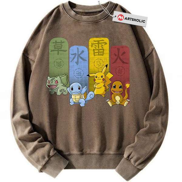 Alternative view of Pokemon Sweatshirt, Anime Sweatshirt, Vintage Sweater