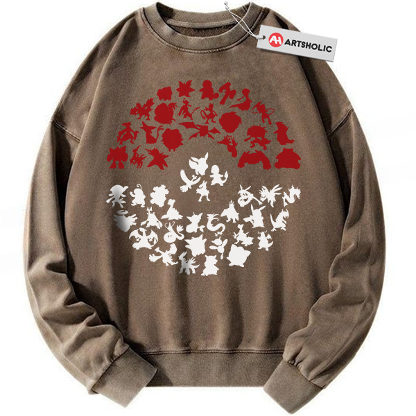 Alternative view of Pokemon Sweatshirt, PKM Sweatshirt, Anime Sweatshirt, Vintage Sweater