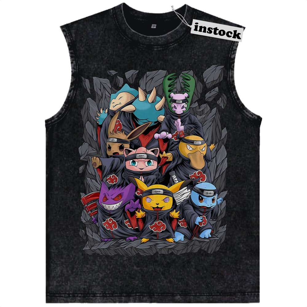Pokemon Tank Top, Anime Tank Top, Vintage Tank Top