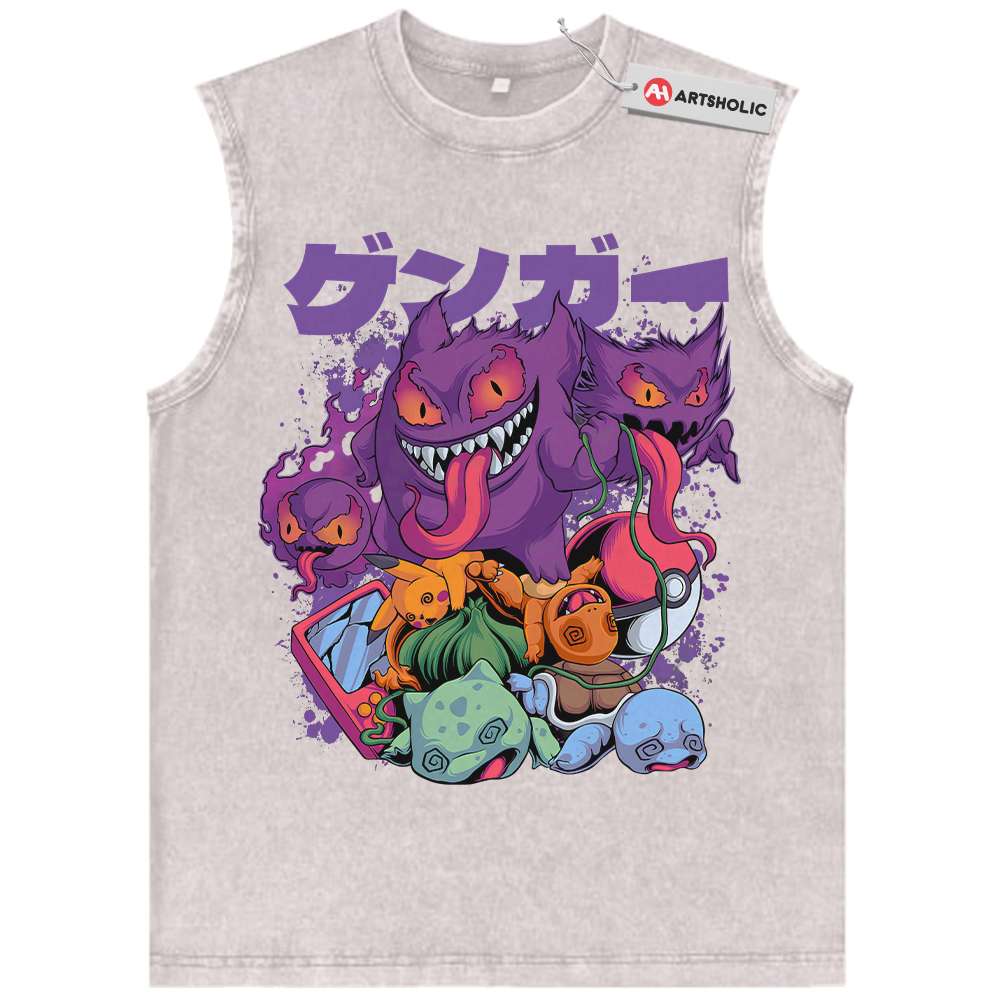Alternative view of Pokemon Tank Top, Anime Tank Top, Vintage Tank Top