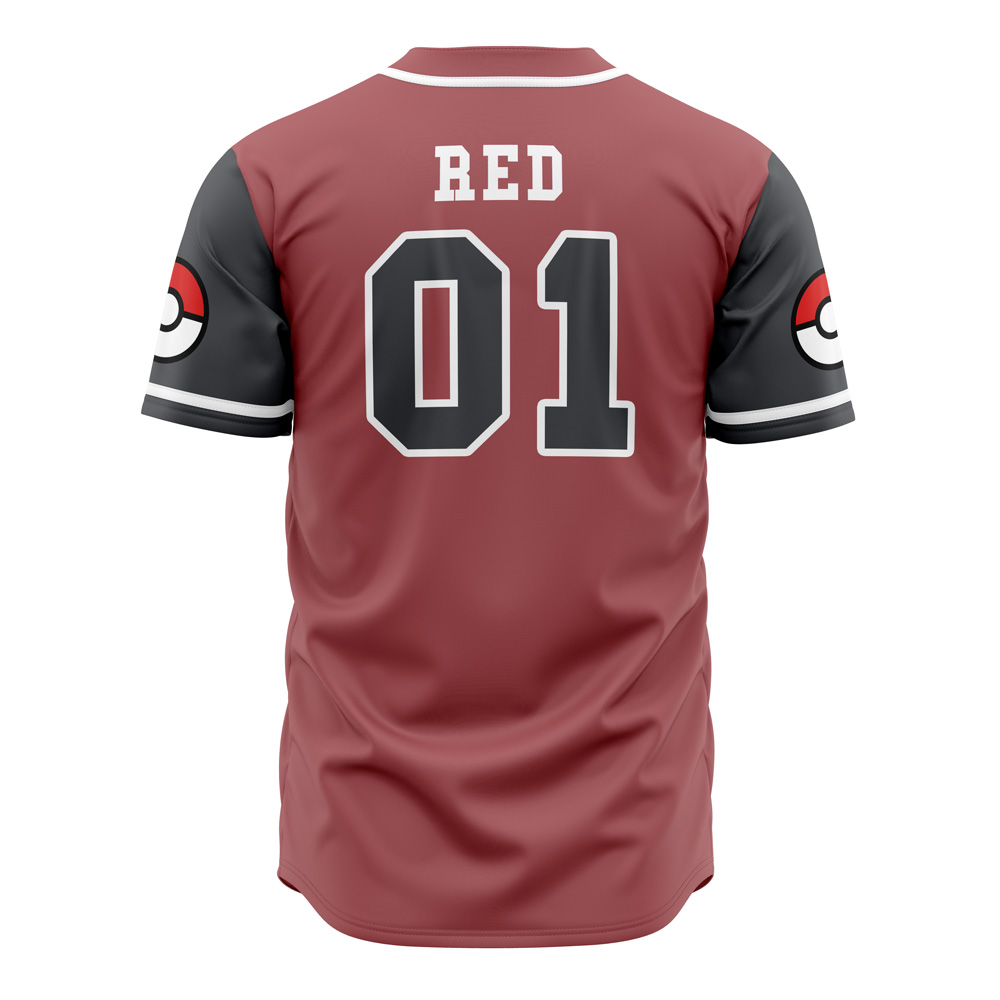 Alternative view of Pokemon Trainers Pokemon Custom Baseball Jersey - Otaku Hall