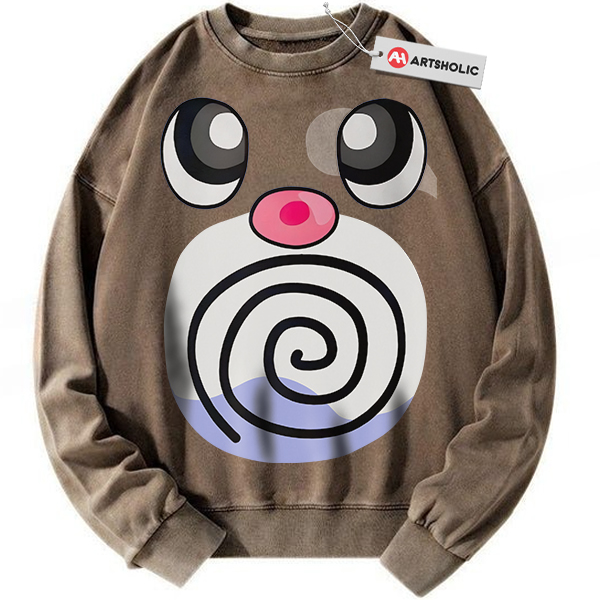 Alternative view of Poliwag Sweatshirt, Pokemon Sweatshirt, Anime Sweatshirt, Vintage Sweatshirt