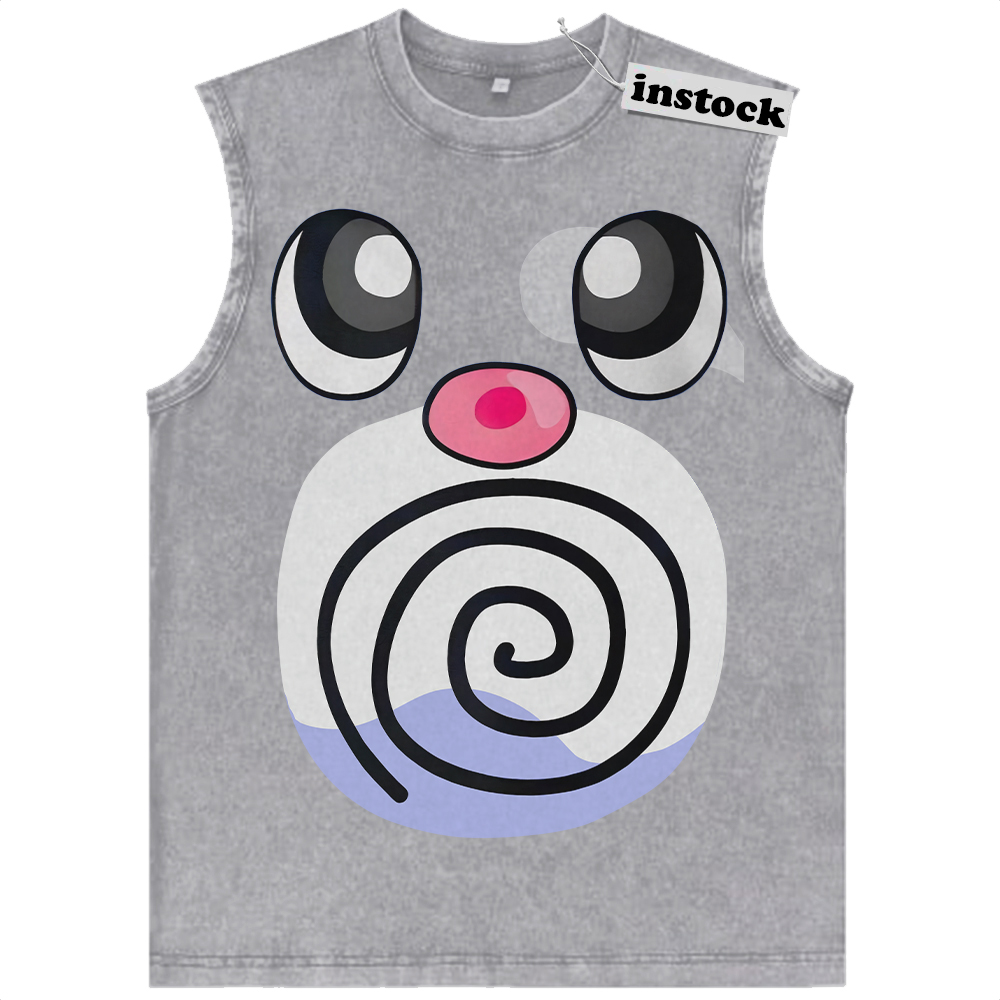 Poliwag Tank Top, Pokemon Tank Top, Anime Tank Top, Vintage Tank Top