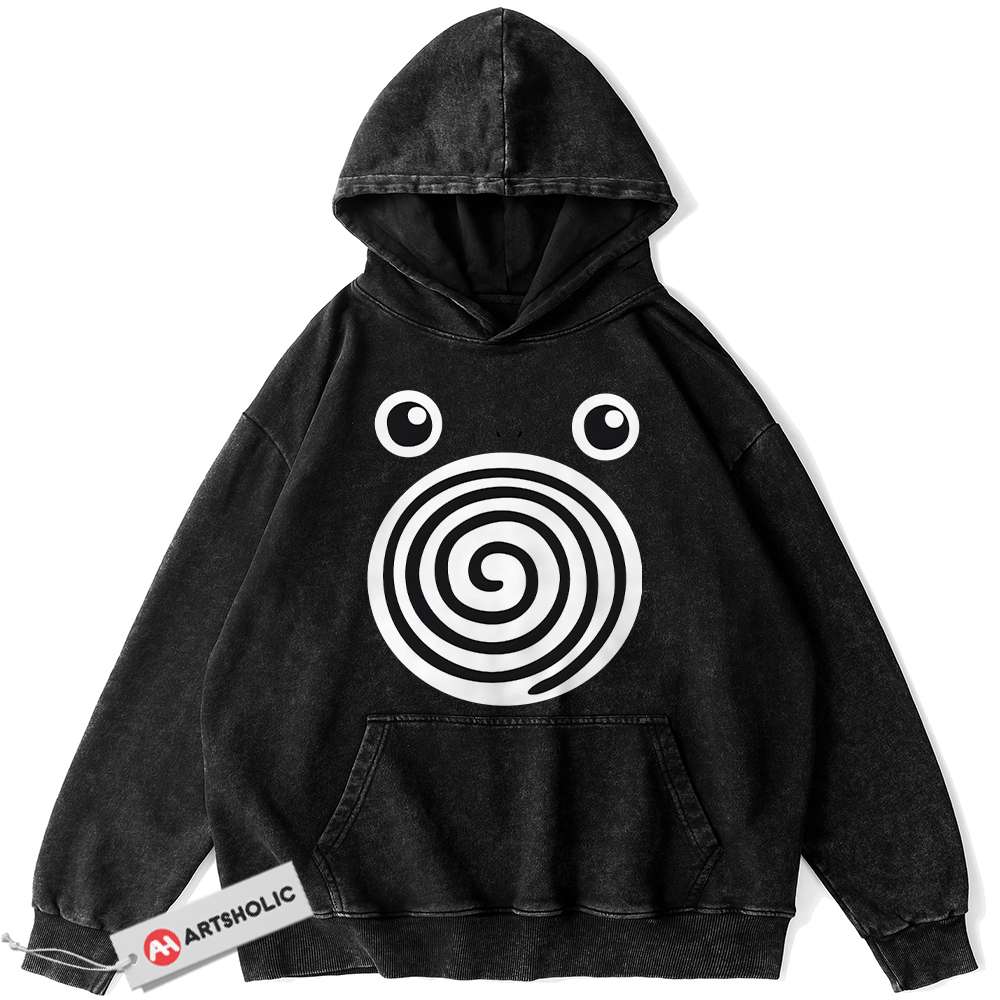 Poliwhirl Hoodie, Pokemon Hoodie, Anime Hoodie, Vintage Hoodie