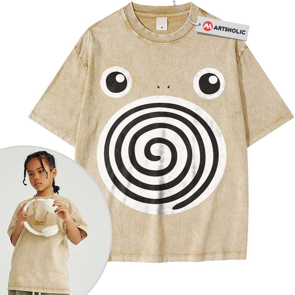 Alternative view of Poliwhirl Shirt For Kids, Pokemon Shirt For Kids, Anime Shirt For Kids, Vintage Tee For Kids