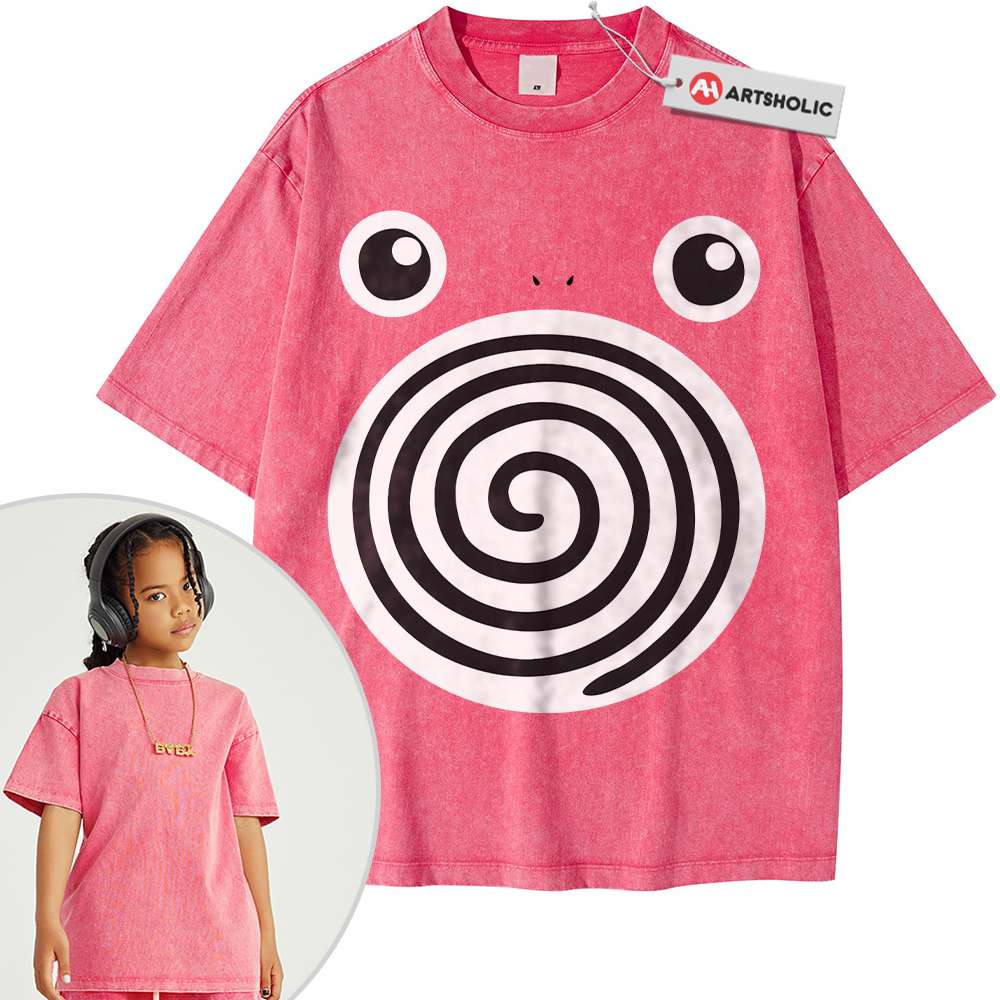 Poliwhirl Shirt For Kids, Pokemon Shirt For Kids, Anime Shirt For Kids, Vintage Tee For Kids - Image 5