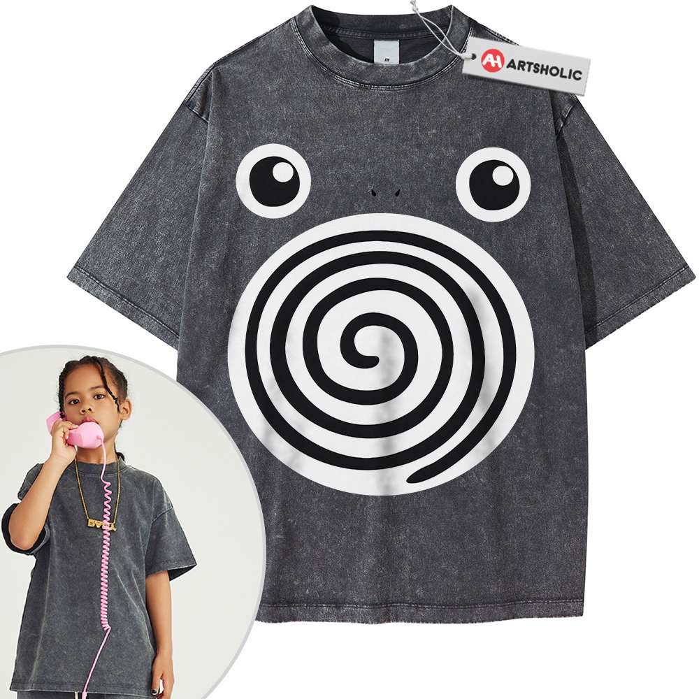 Poliwhirl Shirt For Kids, Pokemon Shirt For Kids, Anime Shirt For Kids, Vintage Tee For Kids - Image 6