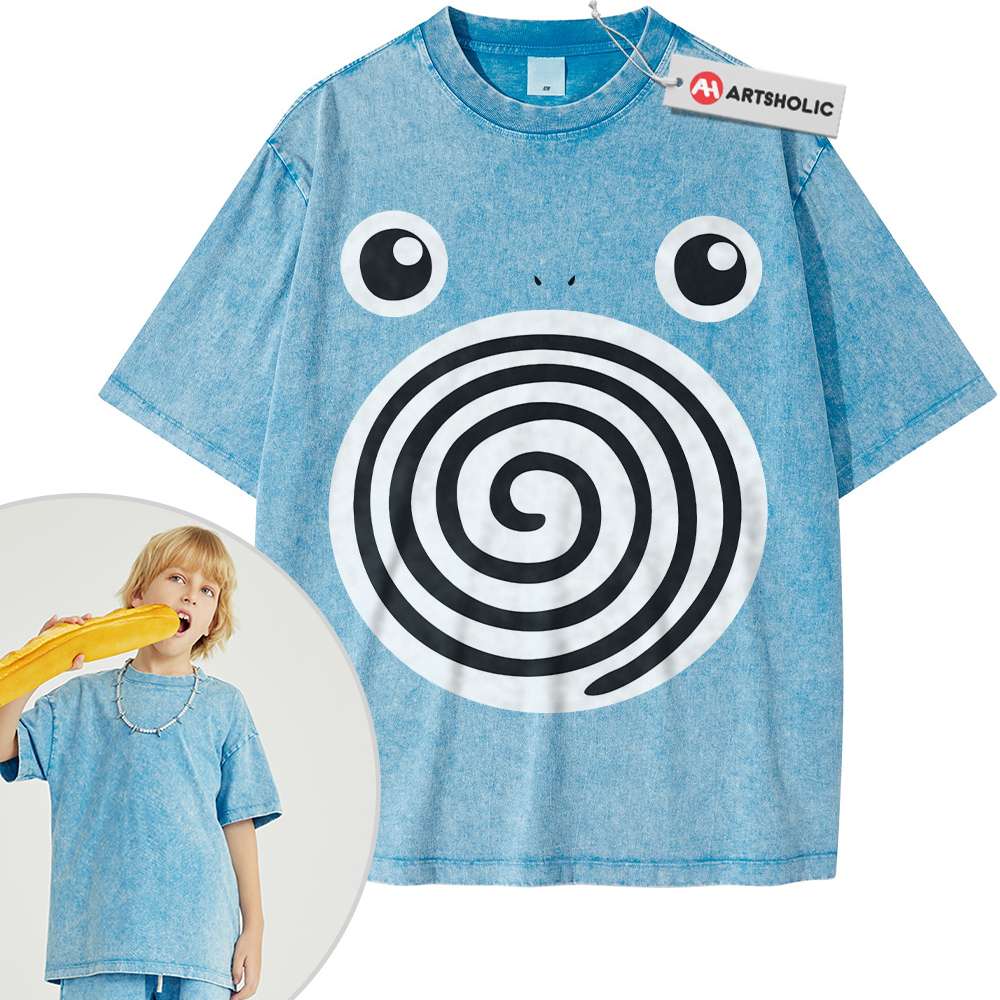 Poliwhirl Shirt For Kids, Pokemon Shirt For Kids, Anime Shirt For Kids, Vintage Tee For Kids - Image 3