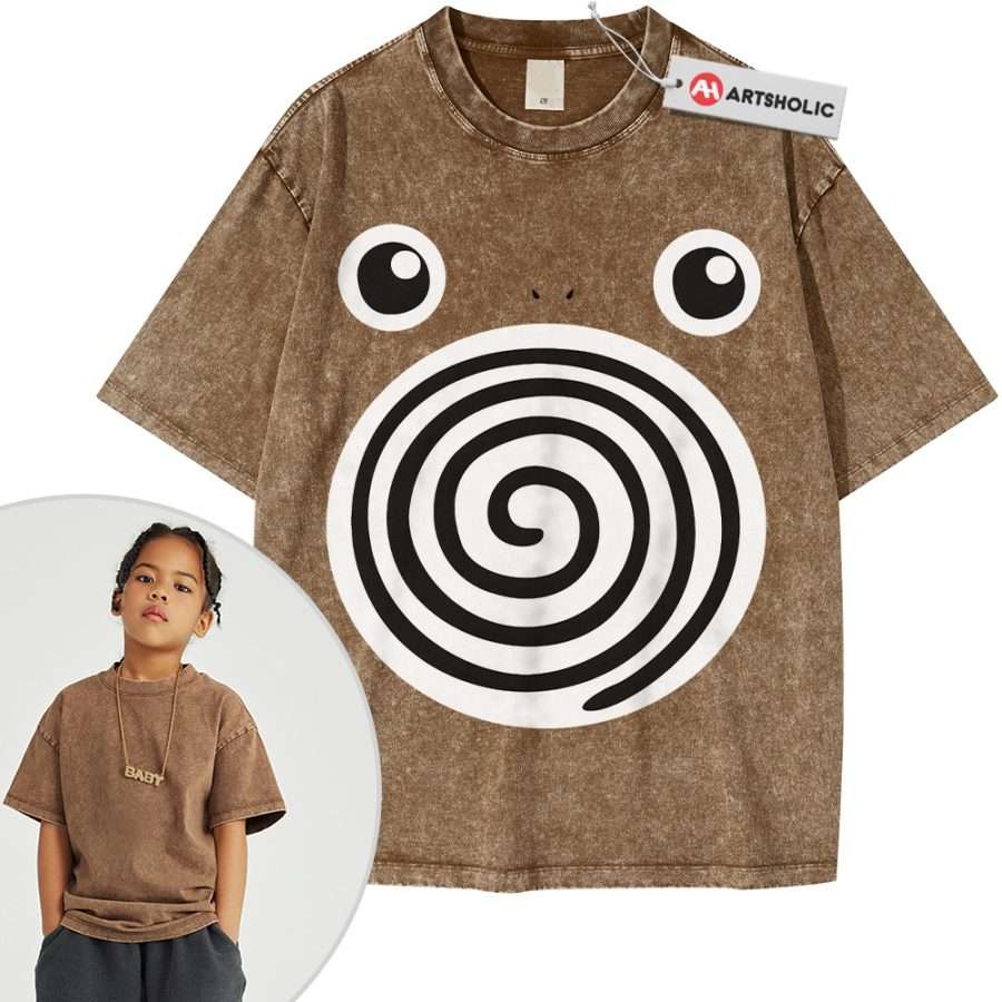 Poliwhirl Shirt For Kids, Pokemon Shirt For Kids, Anime Shirt For Kids, Vintage Tee For Kids - Image 9