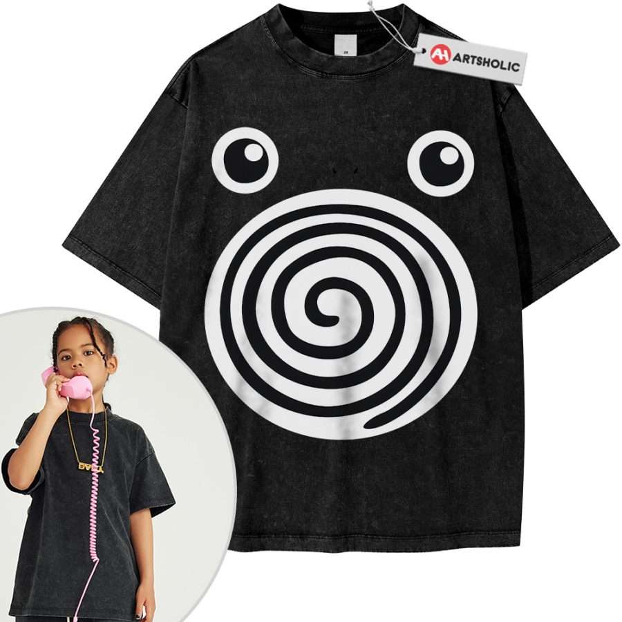 Poliwhirl Shirt For Kids, Pokemon Shirt For Kids, Anime Shirt For Kids, Vintage Tee For Kids - Image 7