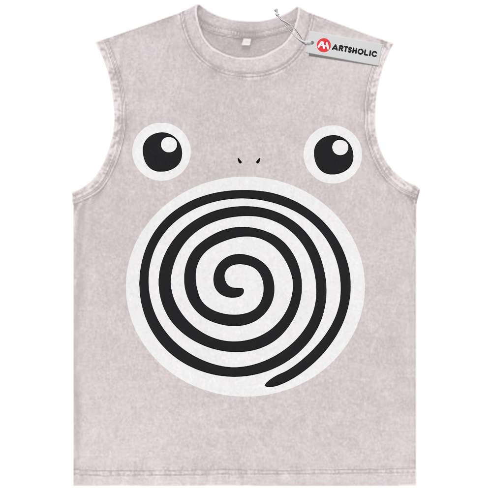 Alternative view of Poliwhirl Tank Top, Pokemon Tank Top, Anime Tank Top, Vintage Tank Top