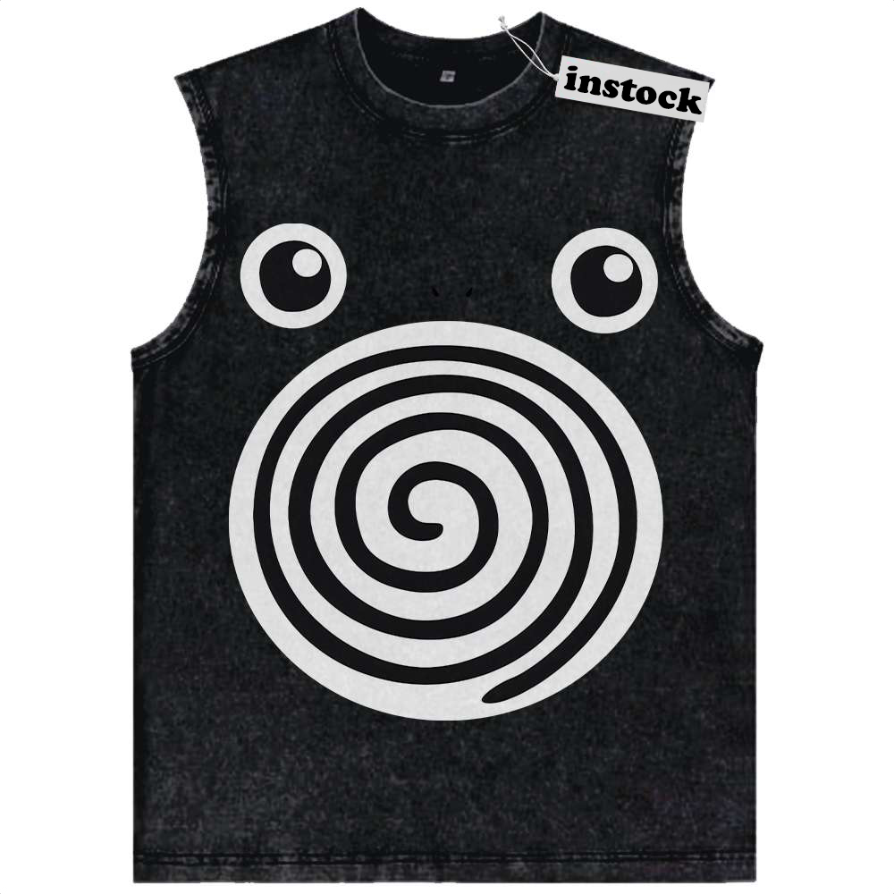 Poliwhirl Tank Top, Pokemon Tank Top, Anime Tank Top, Vintage Tank Top