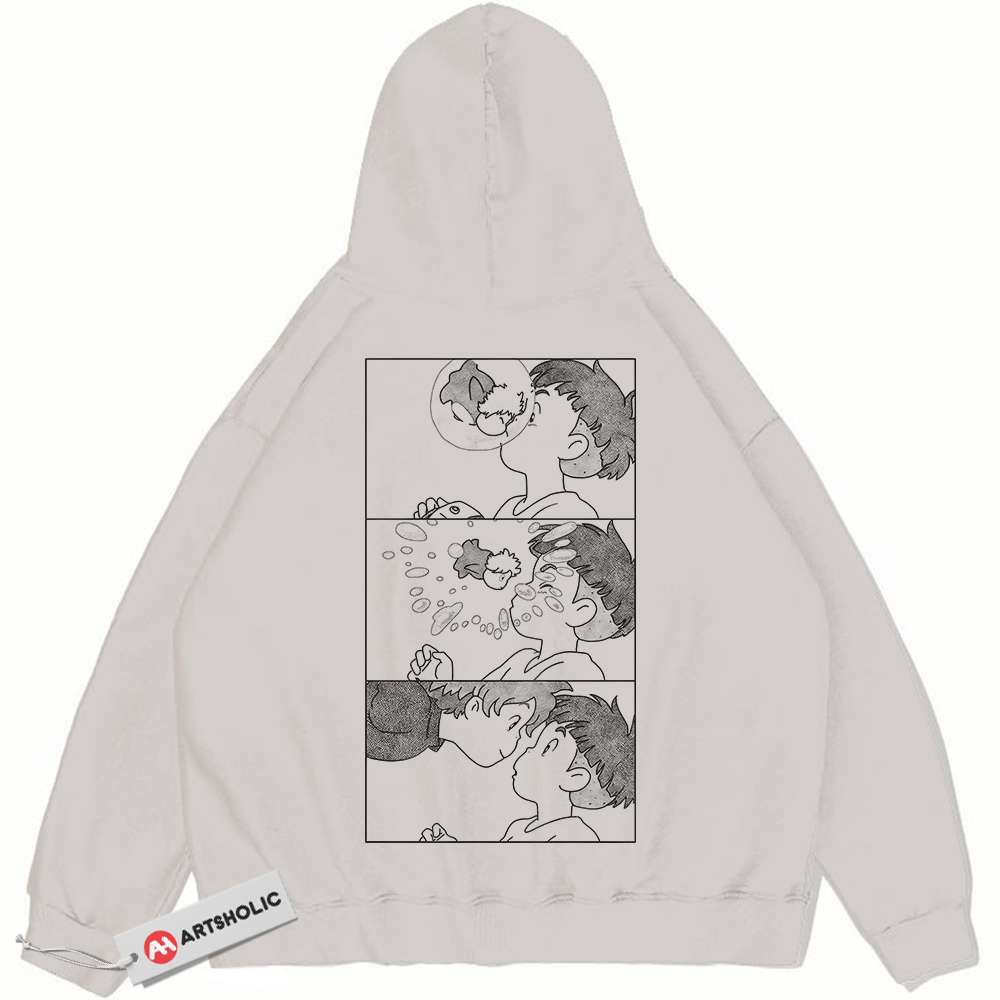 Ponyo Hoodie, Studio Ghibli Hoodie, Anime Hoodie, Vintage Hoodie