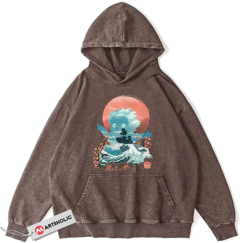 Ponyo Hoodie, Studio Ghibli Hoodie, Anime Hoodie, Vintage Hoodie