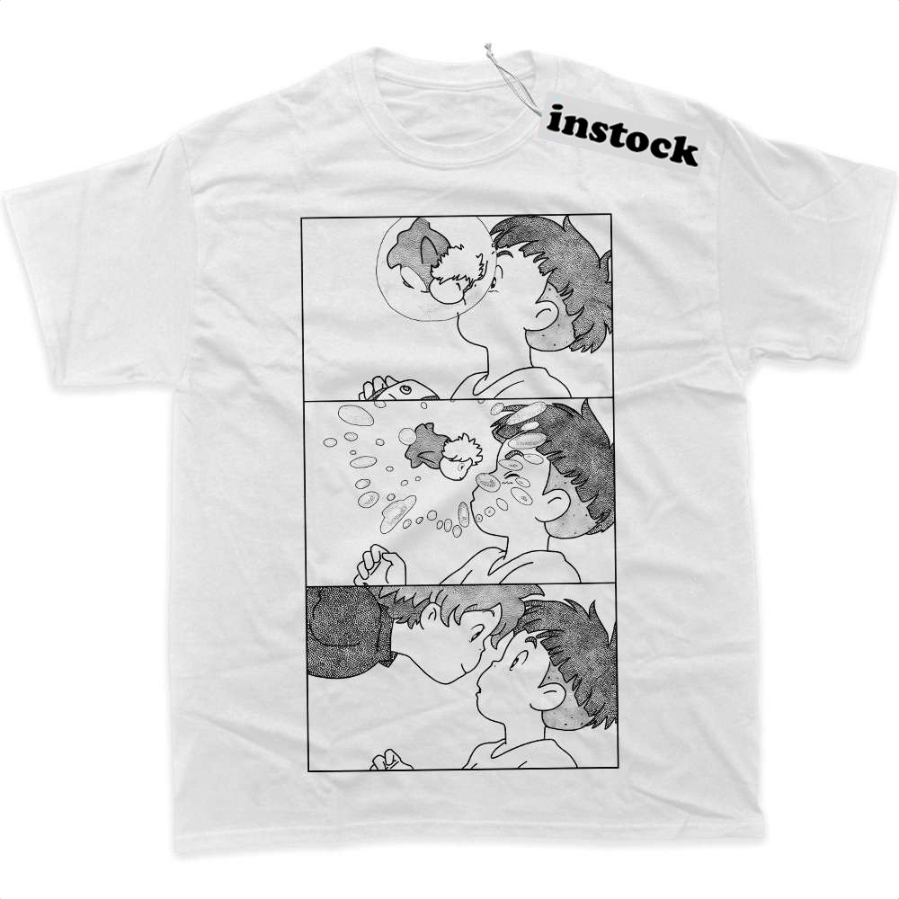 Ponyo Shirt, Studio Ghibli Shirt, Anime Shirt, Graphic T-Shirt