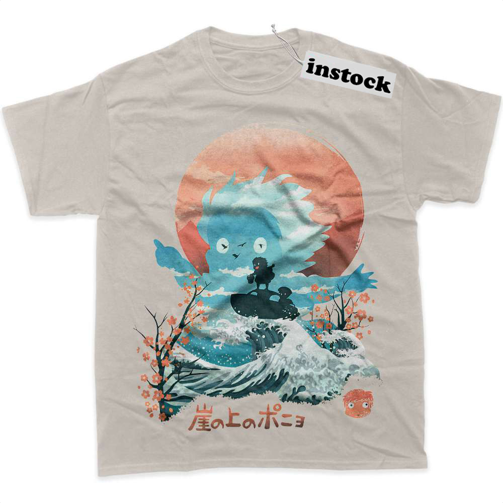 Ponyo Shirt, Studio Ghibli Shirt, Anime Shirt, Graphic Tee