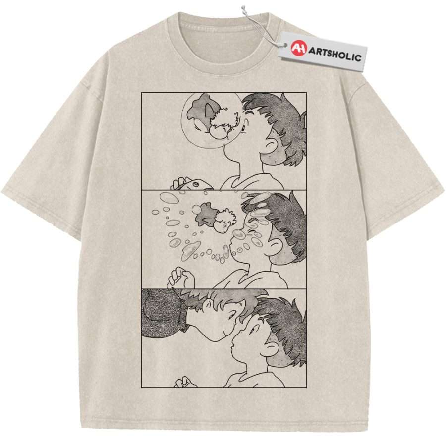 Alternative view of Ponyo Shirt, Studio Ghibli Shirt, Anime Shirt, Vintage T-Shirt