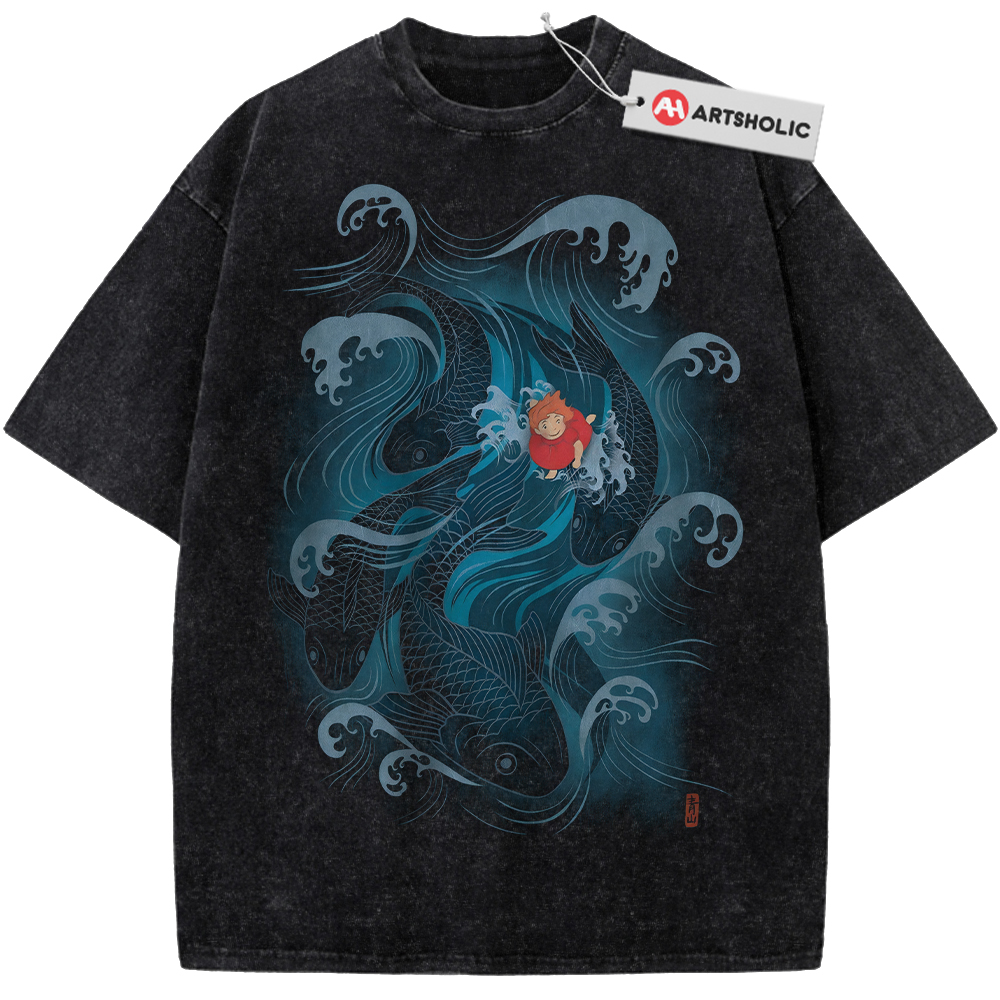 Ponyo Shirt, Studio Ghibli Shirt, Anime Shirt, Vintage T-Shirt
