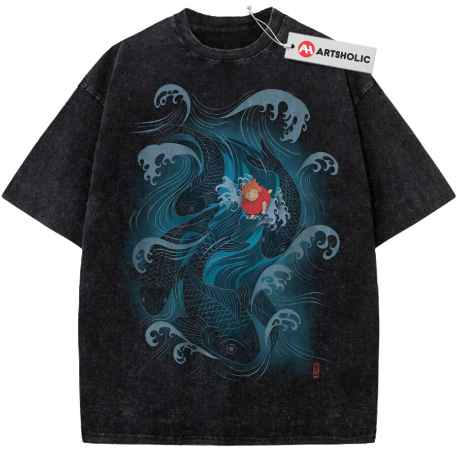 Alternative view of Ponyo Shirt, Studio Ghibli Shirt, Anime Shirt, Vintage T-Shirt