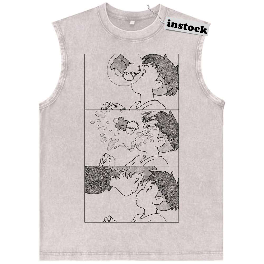 Ponyo Tank Top, Studio Ghibli Tank Top, Anime Tank Top, Vintage Tank Top