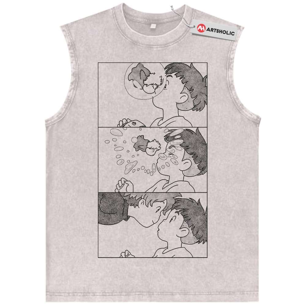 Ponyo Tank Top, Studio Ghibli Tank Top, Anime Tank Top, Vintage Tank Top
