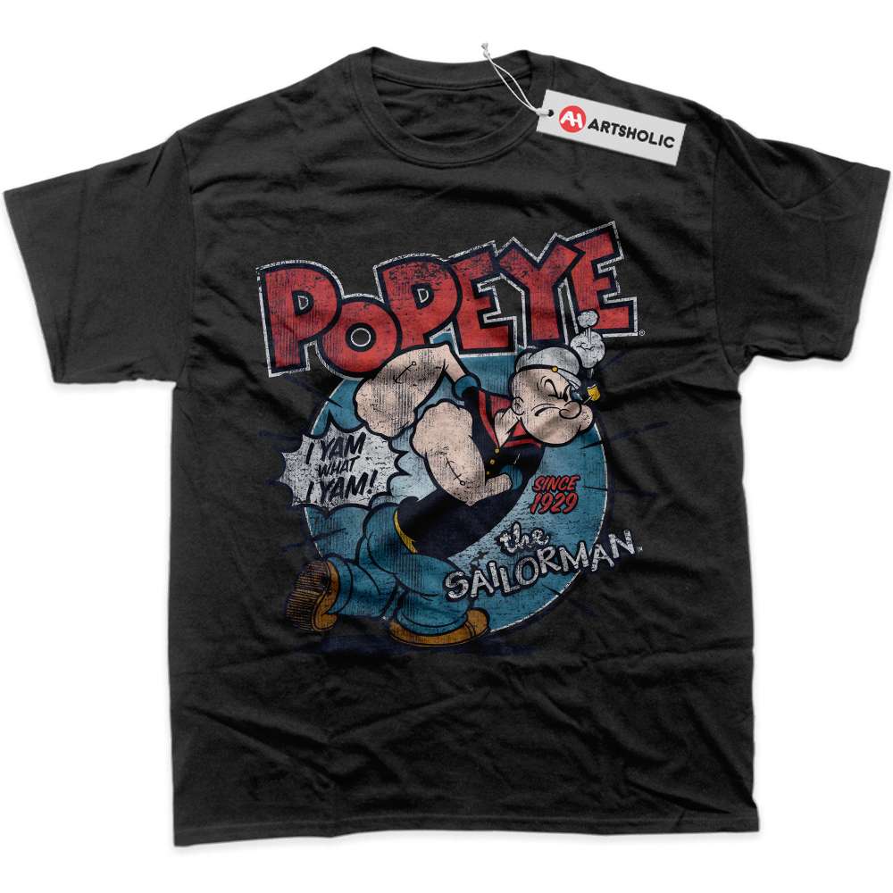 Alternative view of Popeye Shirt, Animated Shirt, Graphic T-Shirt