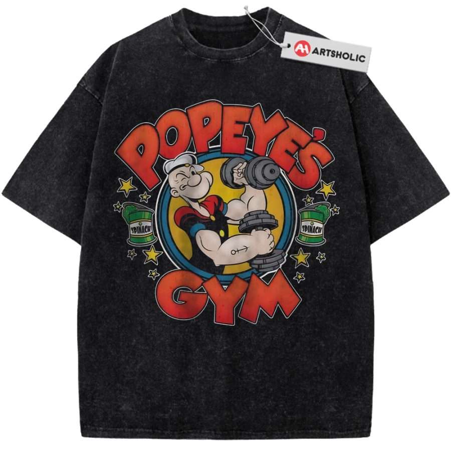 Alternative view of Popeye The Sailor Man Shirt, Animated Shirt, Vintage T-Shirt