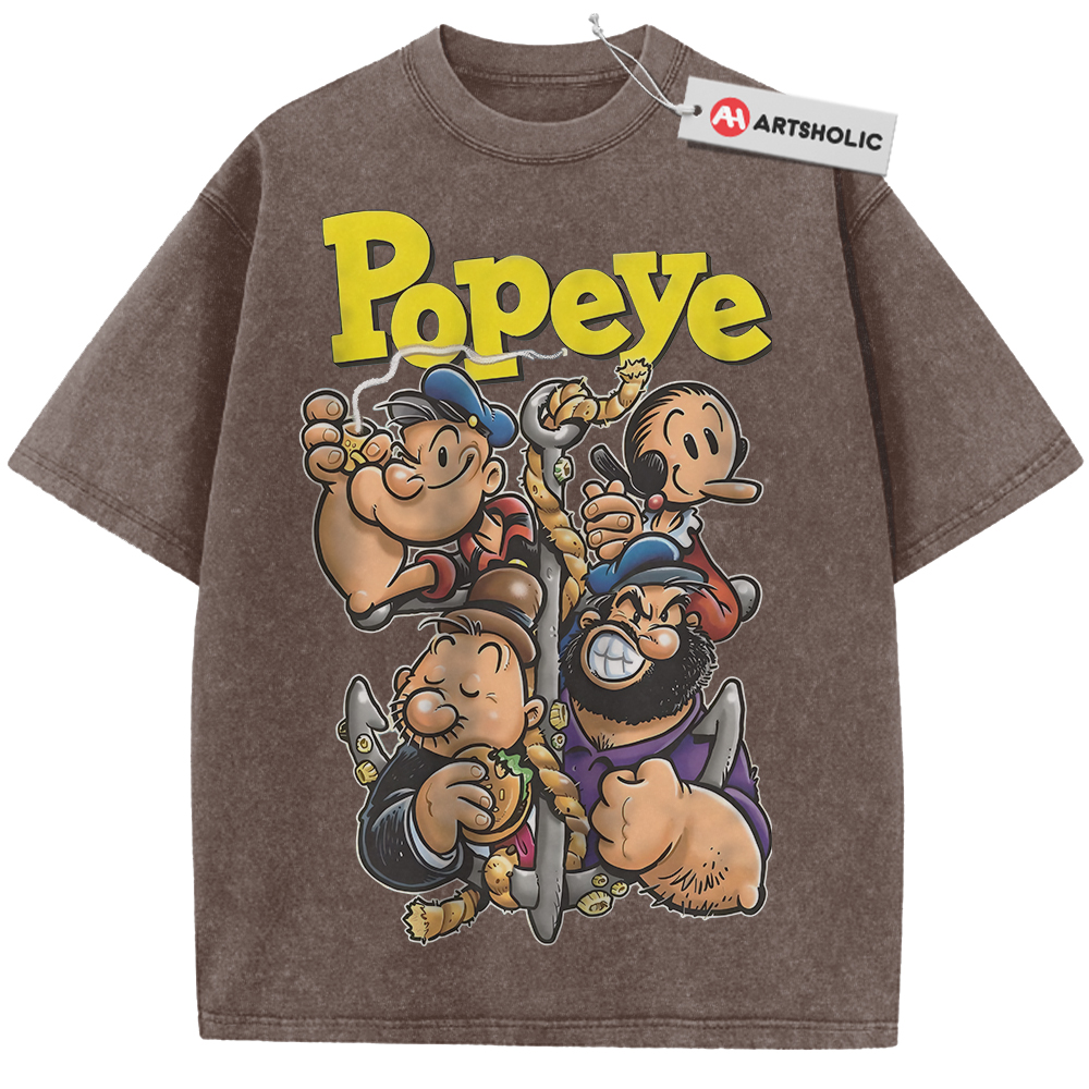 Popeye the Sailor Man Shirt, Animated Shirt, Vintage T-Shirt