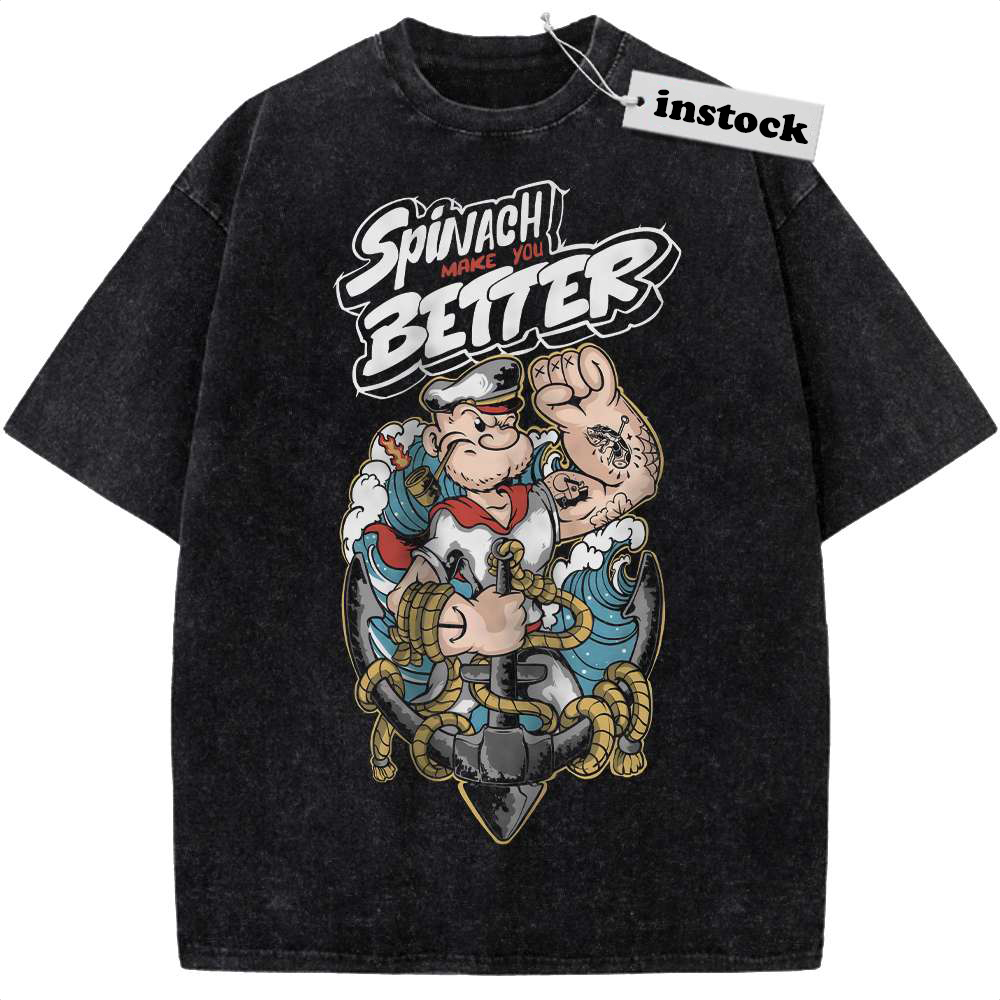 Popeye The Sailor Man Shirt, Animated Shirt, Vintage T-Shirt