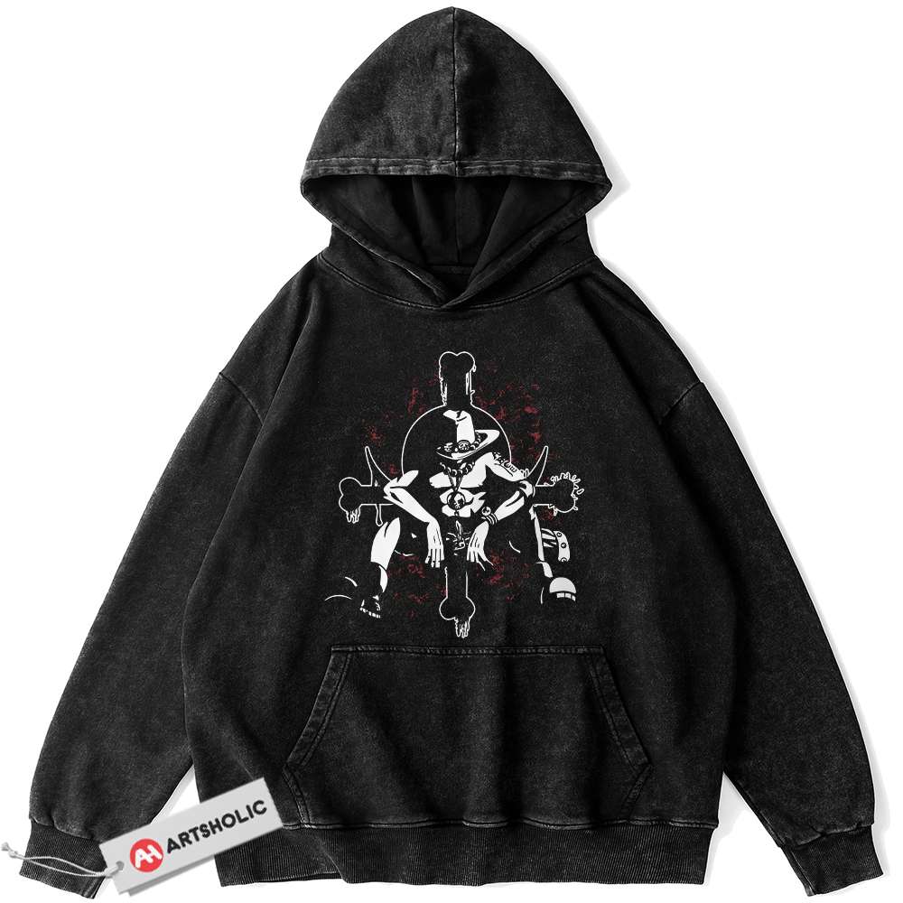 Portgas D Ace Hoodie, One Piece Hoodie, Anime Hoodie, Vintage Hoodie