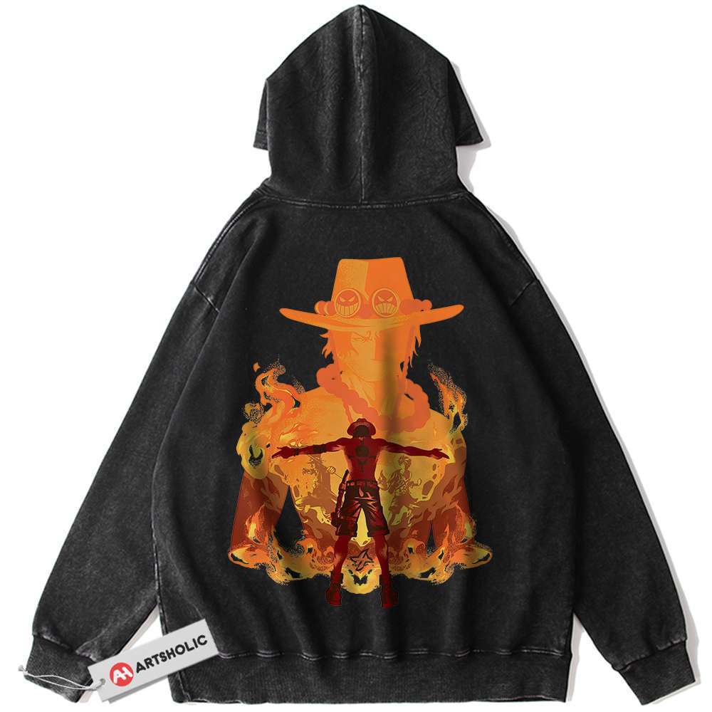Portgas D Ace Hoodie, One Piece Hoodie, Anime Hoodie, Vintage Hoodie