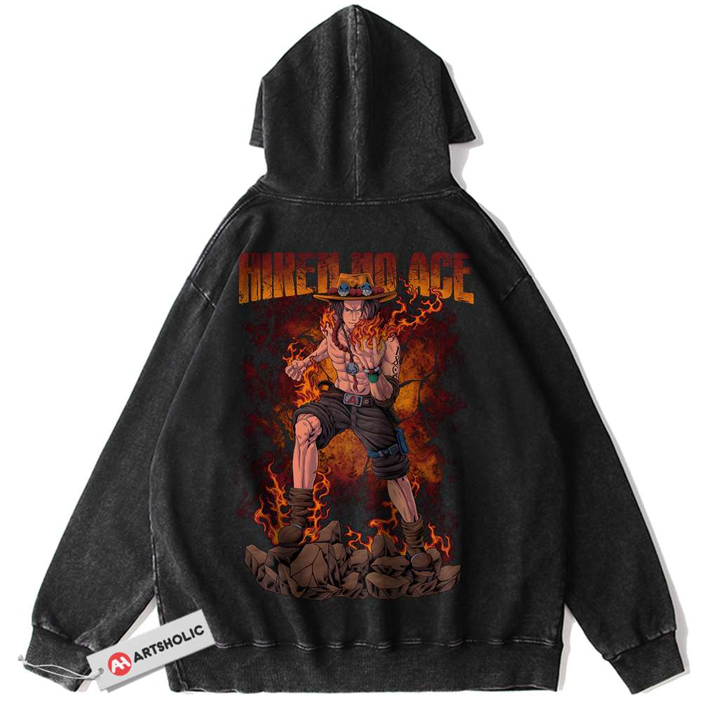 Portgas D Ace Hoodie, One Piece Hoodie, Anime Hoodie, Vintage Hoodie