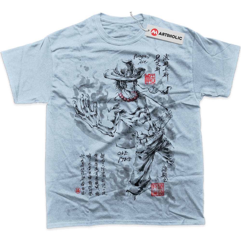 Alternative view of Portgas D Ace Shirt, One Piece Shirt, Anime Shirt, Graphic T-Shirt