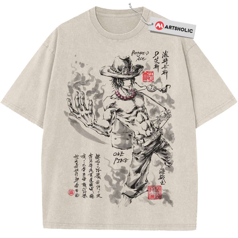 Portgas D Ace Shirt, One Piece Shirt, Anime Shirt, Vintage T-Shirt