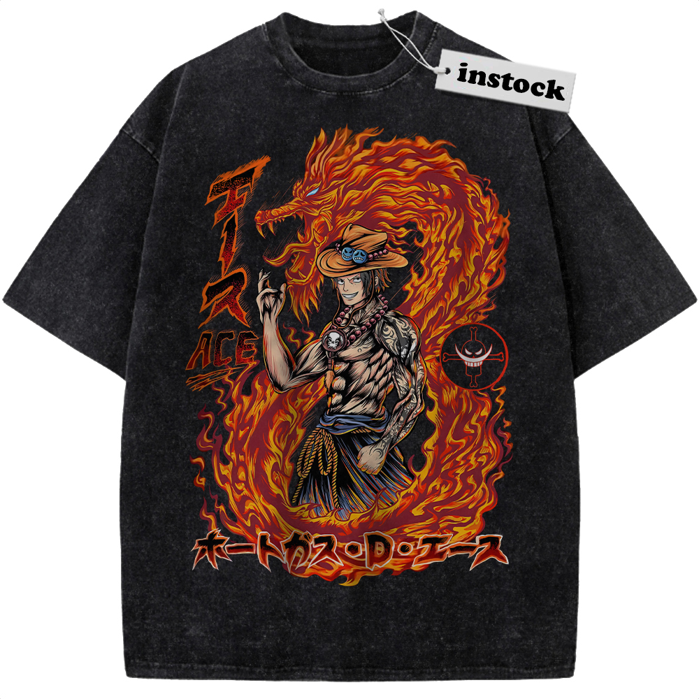 Portgas D Ace Shirt, One Piece Shirt, Anime Shirt, Vintage Tee