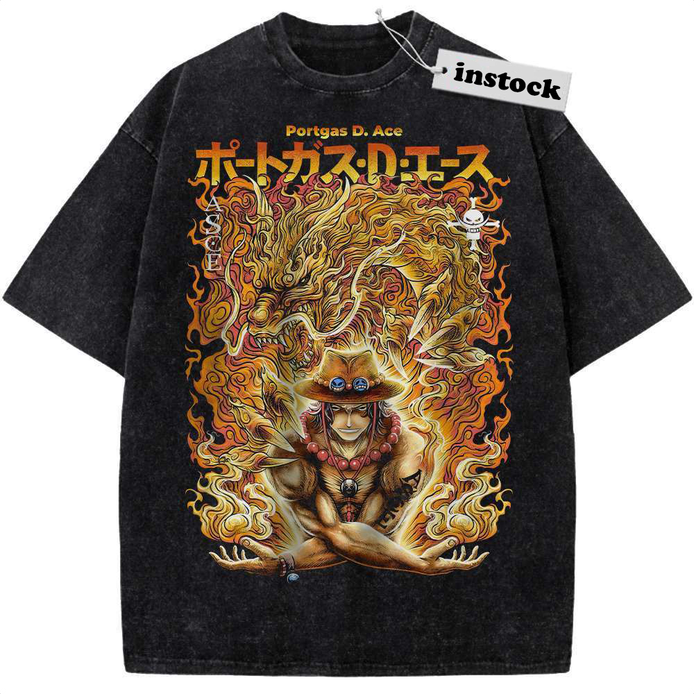 Portgas D Ace Shirt, One Piece Shirt, Anime Shirt, Vintage Tee