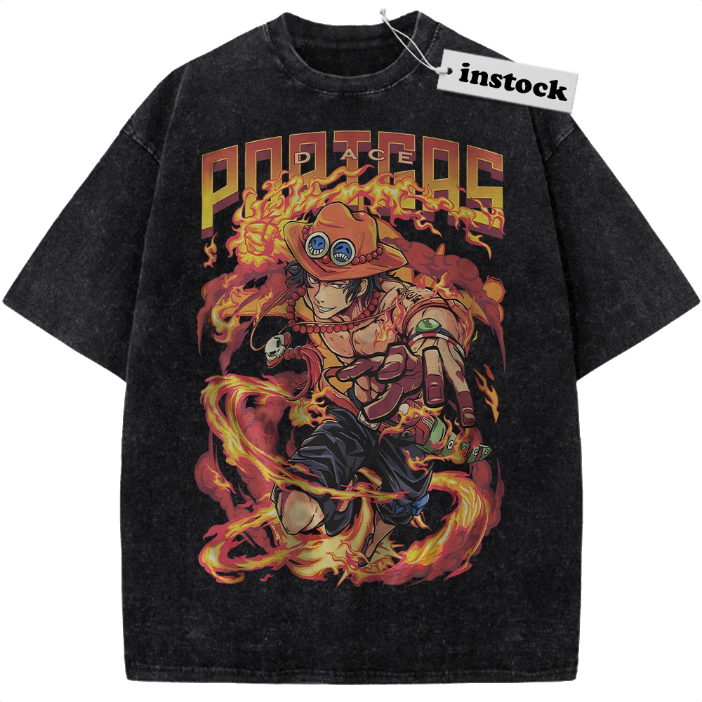 Portgas D Ace Shirt, One Piece Shirt, Anime Shirt, Vintage Tee