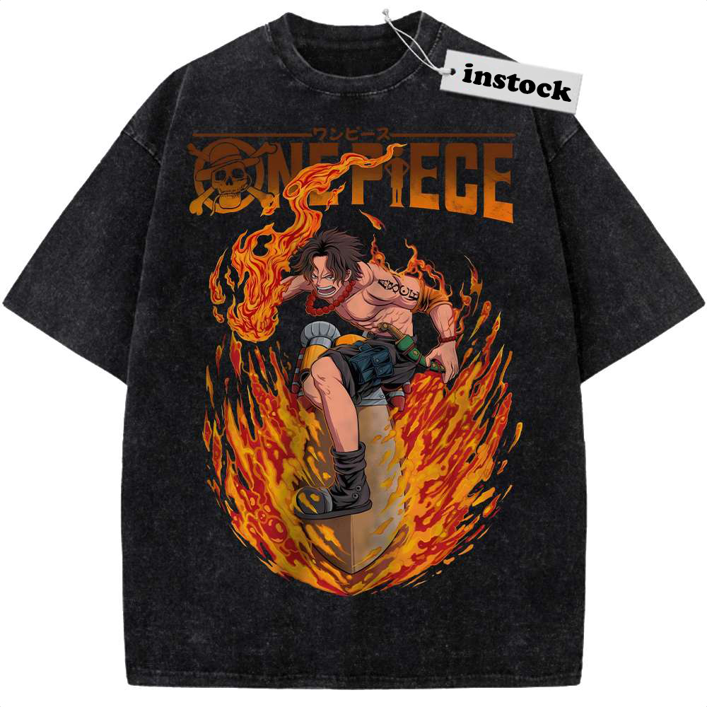 Portgas D Ace Shirt, One Piece Shirt, Anime Shirt, Vintage Tee