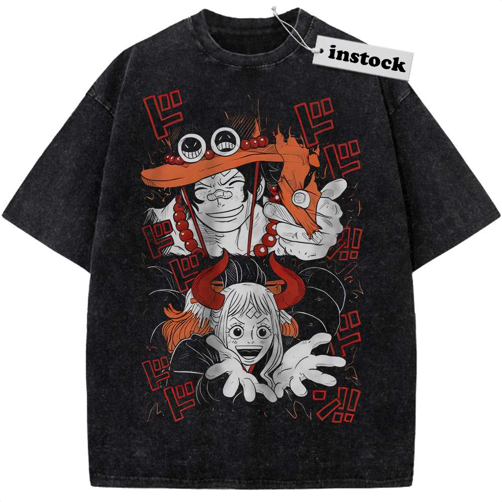 Portgas D Ace Shirt, Yamato Shirt, One Piece Shirt, Anime Shirt, Vintage Tee
